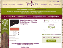 Tablet Screenshot of lastcallwines.com